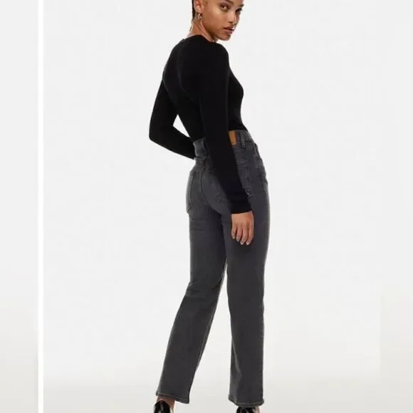 Aritzia Denim Forum Arlo High Rise Straight Leg Jeans 24 - Picture 6 of 15